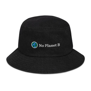 No Planet B Denim Bucket Hat