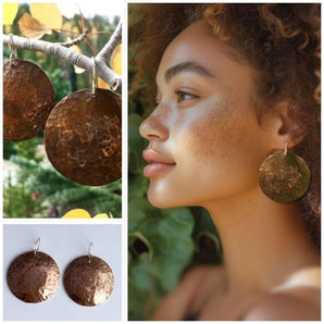 Handcrafted Full Moon Earrings - Melomys