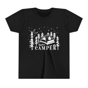 "Happy Camper" Forest Camping 100% Cotton Kids Tee - Melomys