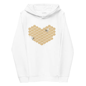 Heart of (Honey) Gold Women's Organic Cotton and Recycled Polyester Fitted Hoodie - Melomys