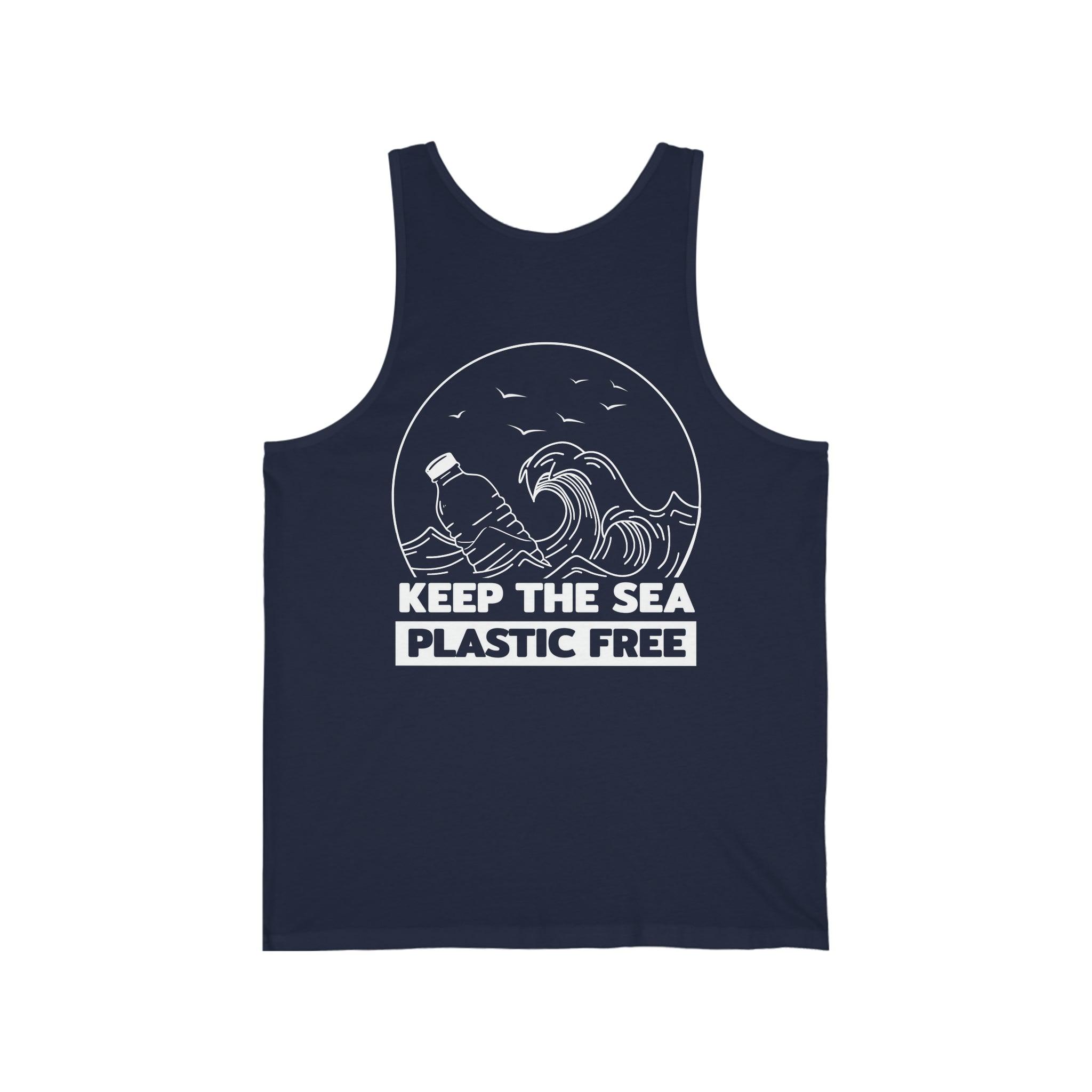Melomys "Keep The Sea Plastic Free" 100% Cotton Unisex Jersey Tank - Melomys