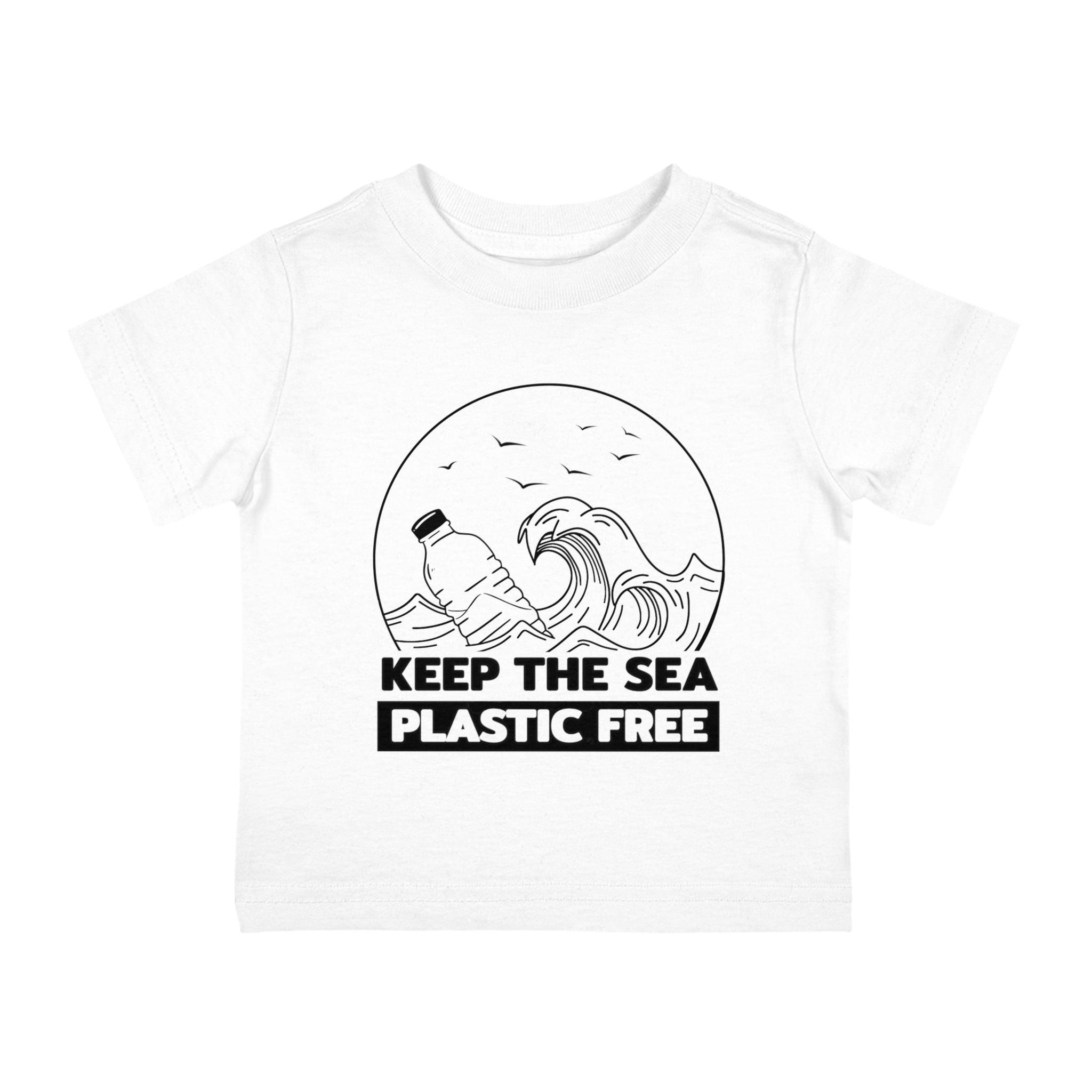 Melomys "Keep The Sea Plastic Free" Infant 100% Cotton Jersey T-Shirt - Melomys