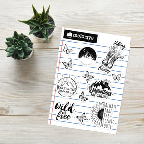 Melomys Notebook Doodle Sticker Sheet - Melomys