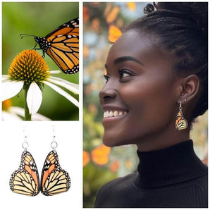 Monarch Butterfly Earrings - Melomys