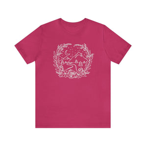 Mountain Floral Frame Women's T-Shirt - Melomys