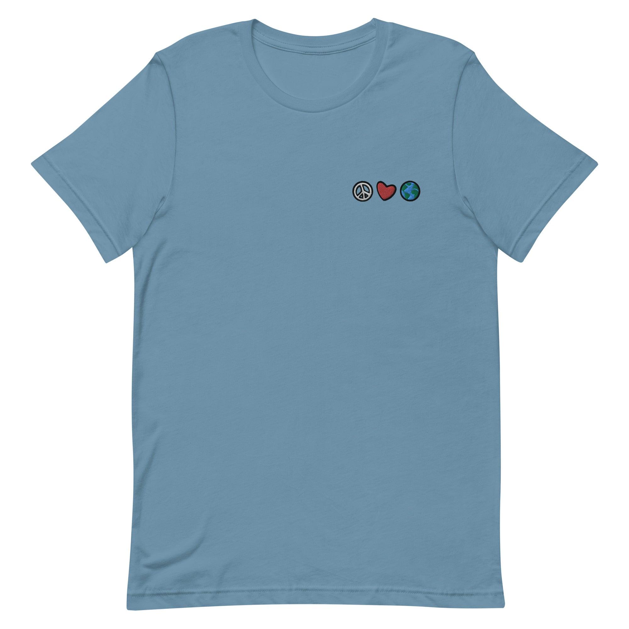 Peace Love Earth Embroidered Tee - Melomys