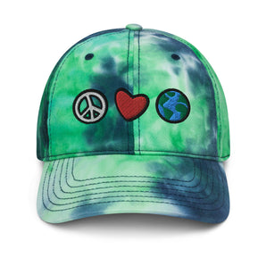 Peace Love Earth Tie Dye Dad Hat - Melomys