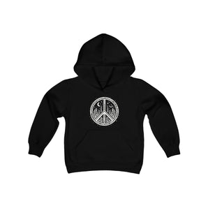 Peaceful Winter Night Sky Youth Hoodie - Melomys