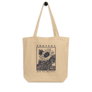 Protect Our Pollinators Sunflower Tote Bag - Melomys