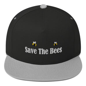 Save The Bees Embroidered Flat Bill Cap - Melomys