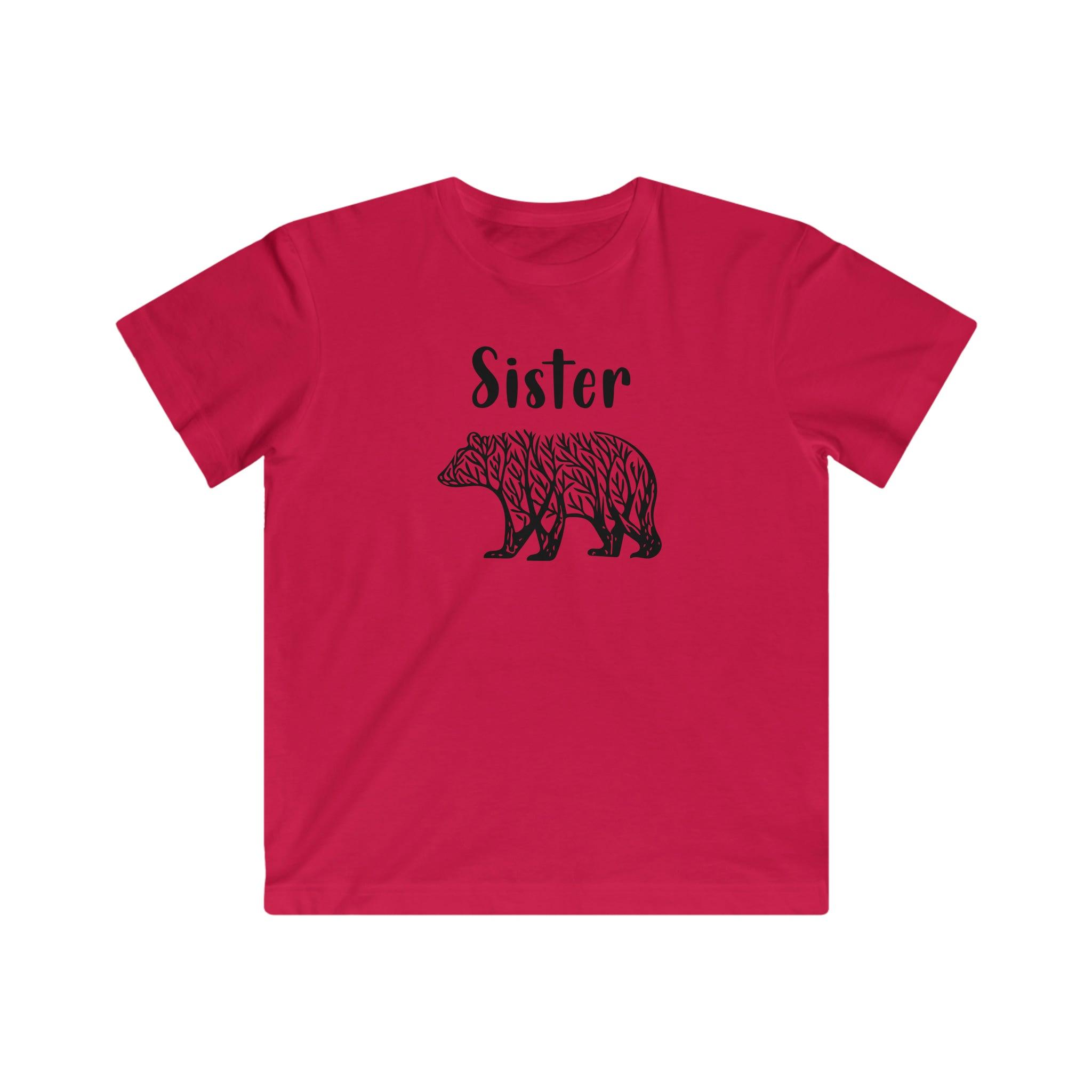 Sister Bear Kids 100% Cotton Jersey T-Shirt - Melomys