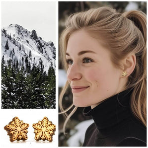 Snowflake Stud Earrings - Melomys