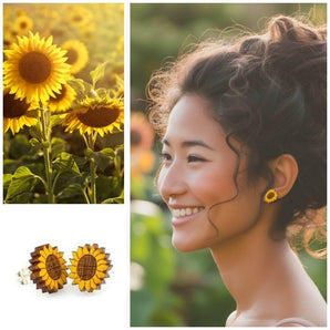 Sunflower Stud Earrings - Melomys